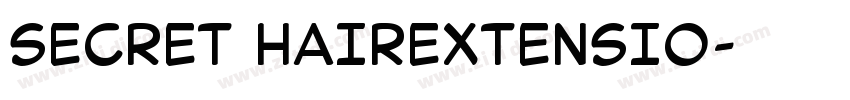 SECRET HAIREXTENSIO字体转换